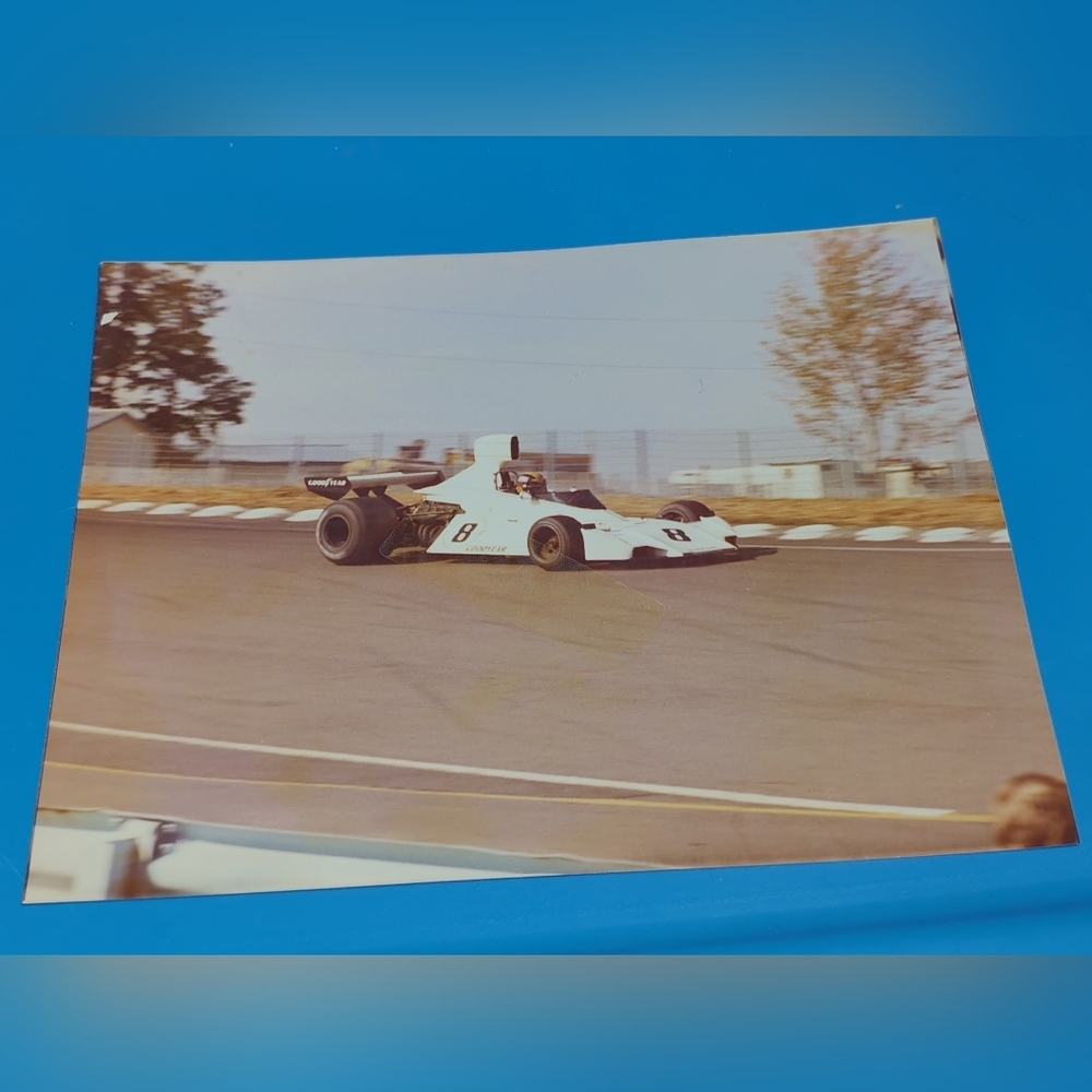 Original 1974 Vintage 8x10 Brabham BT44 F1 Car #8 In A Turn By Will Conrad